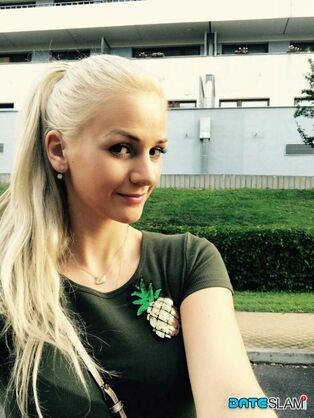 Platinum-blonde dame from Czechoslovakia Zdenka takes non