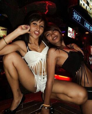 Thai club youngsters in fantastic clothes posing and having